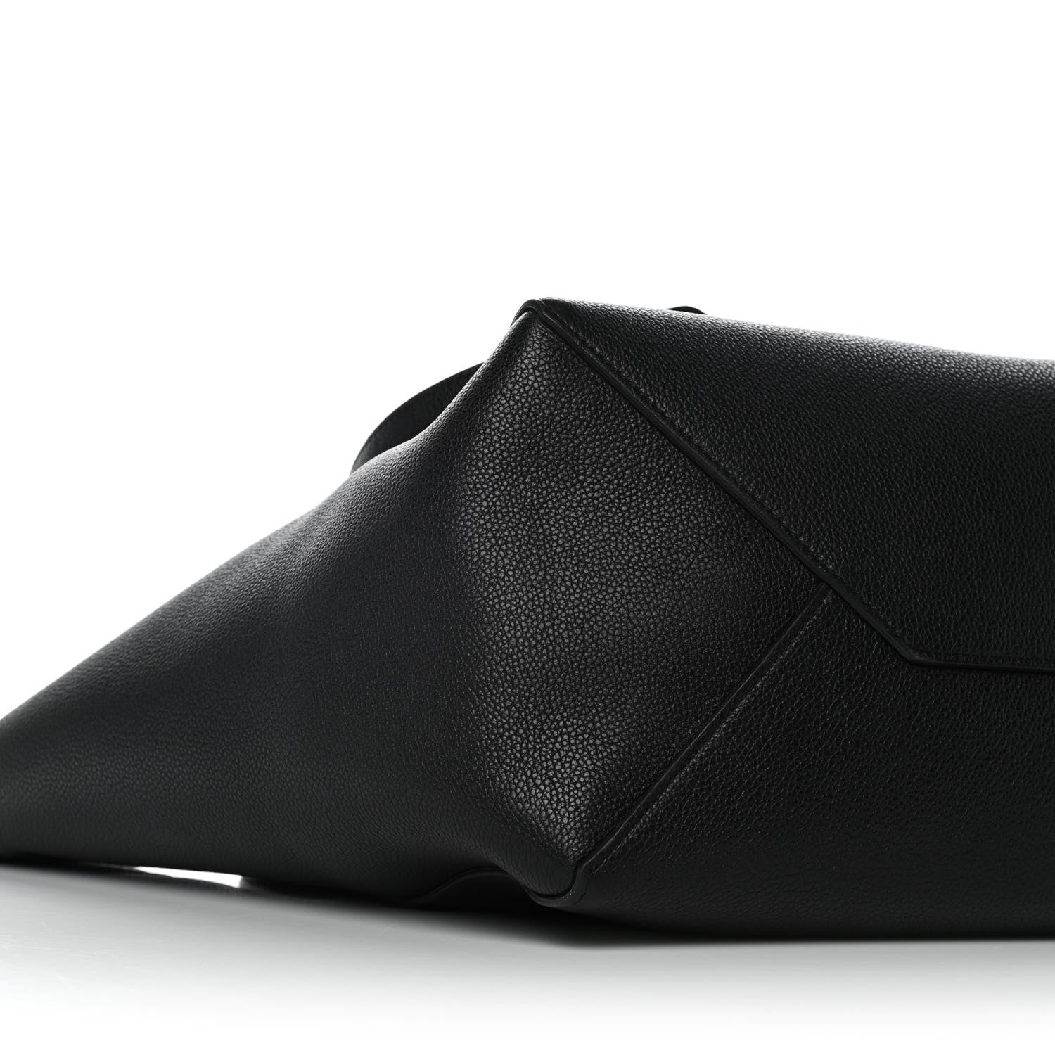 Celine Soft Grained Calfskin Small Belt Cabas Phantom Black 8 of 11