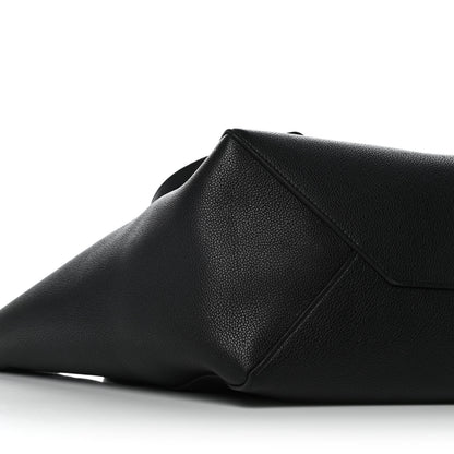 Celine Soft Grained Calfskin Small Belt Cabas Phantom Black 8 of 11