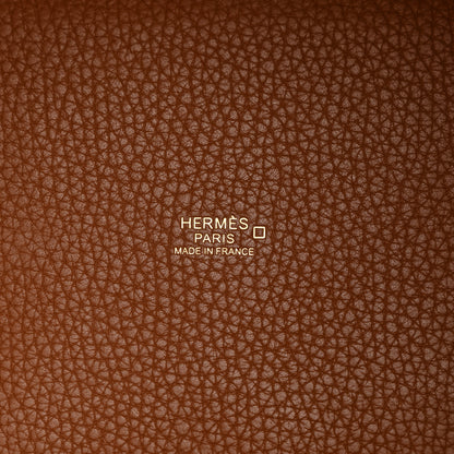 Hermes Taurillon Clemence Matte Alligator Picotin Lock Touch 18 PM Gold 6 of 11