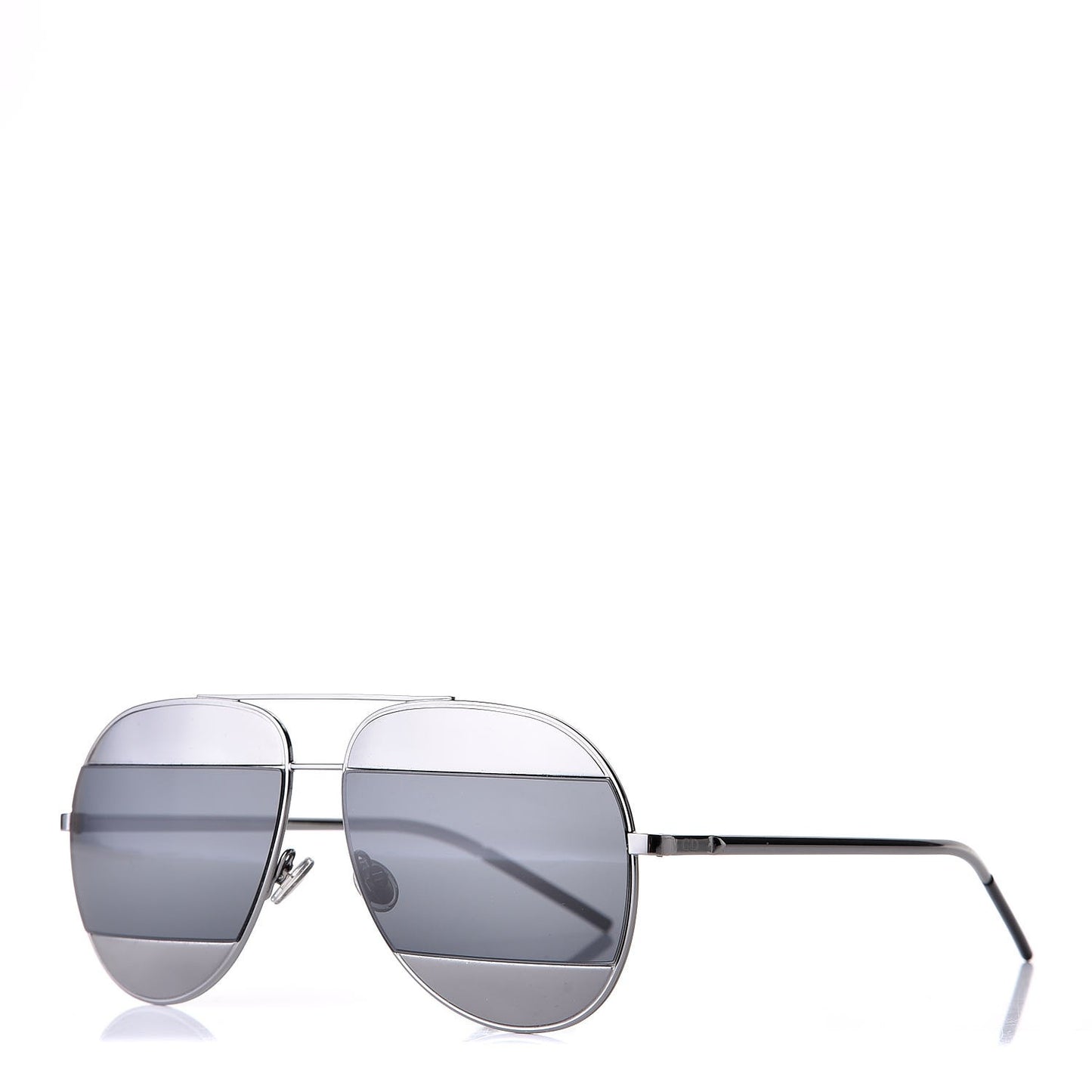 Split 1 Aviator Sunglasses Silver