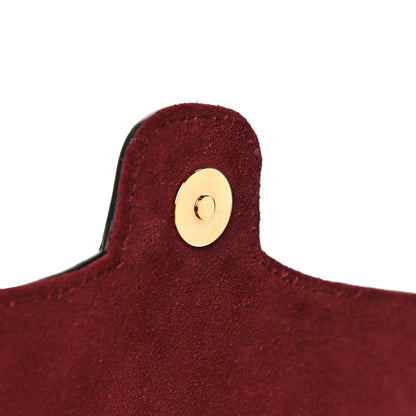 Gucci Suede Medium Arli Flap Shoulder Bag Vintage Bordeaux 15 of 30