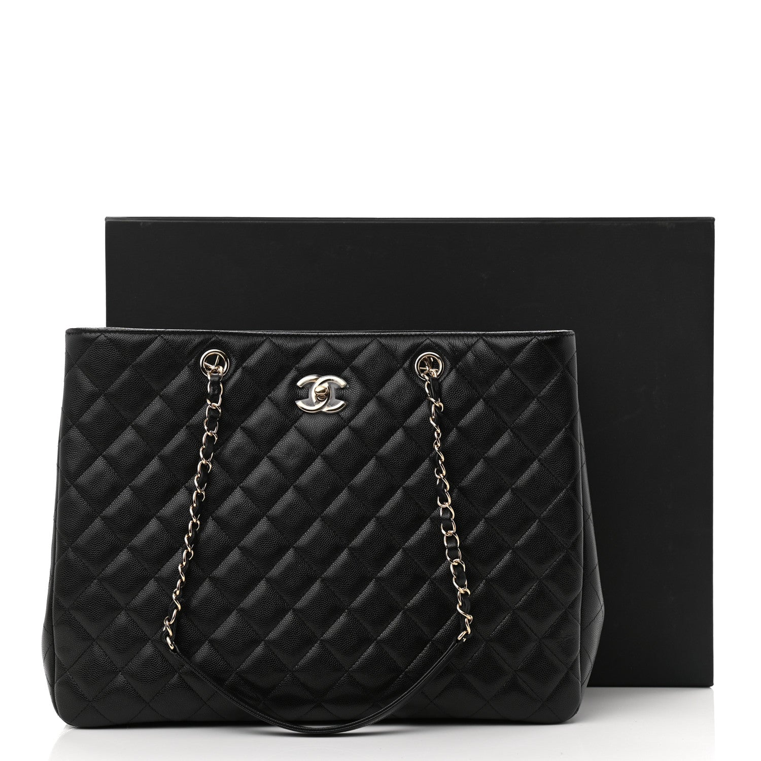 Chanel Caviar Quilted Large Shopping Tote Black 12 of 12