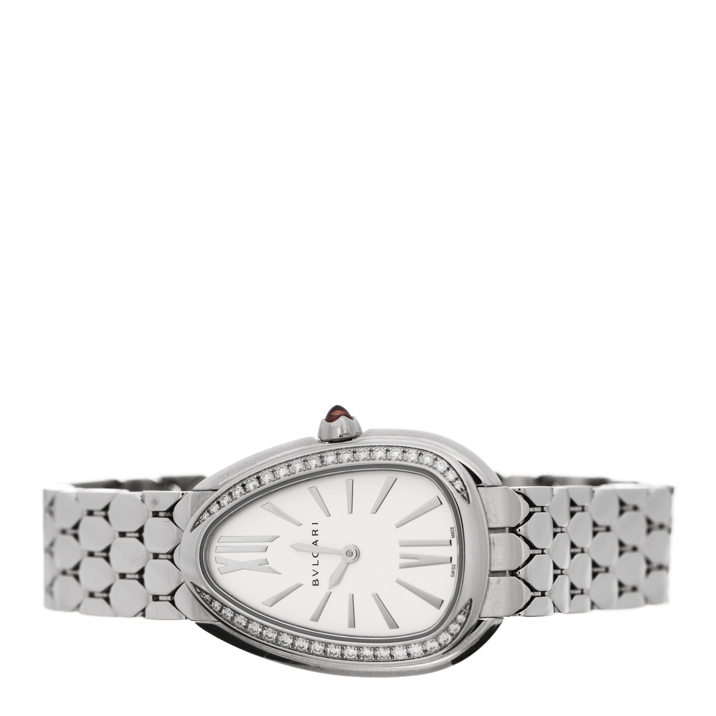 Stainless Steel Diamond Bezel 25mm Serpenti Seduttori Quartz Watch