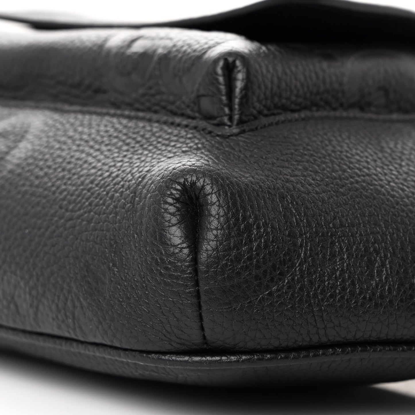 Calfskin GG Tennis Embossed Pocket Belt Bag Black