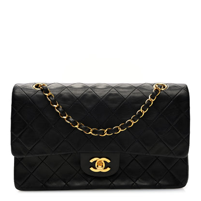 Chanel Lambskin Quilted Medium Double Flap Black 1 of 10