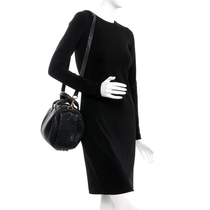 Alexander Wang Pebbled Lambskin Rockie Black Gold Hardware 2 of 11