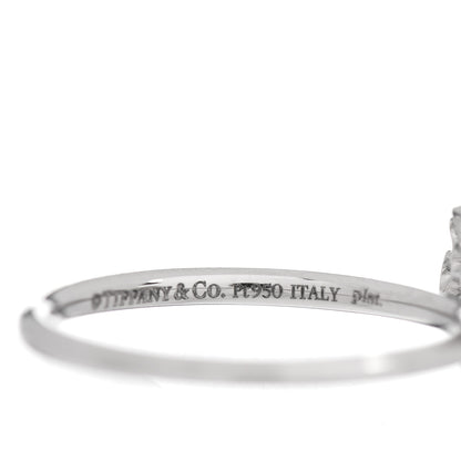 Tiffany Platinum Diamond Paper Flowers Ring 52 6 5 of 5