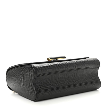 Louis Vuitton Epi Twist Shoulder Bag MM Matte Black Gold 4 of 10
