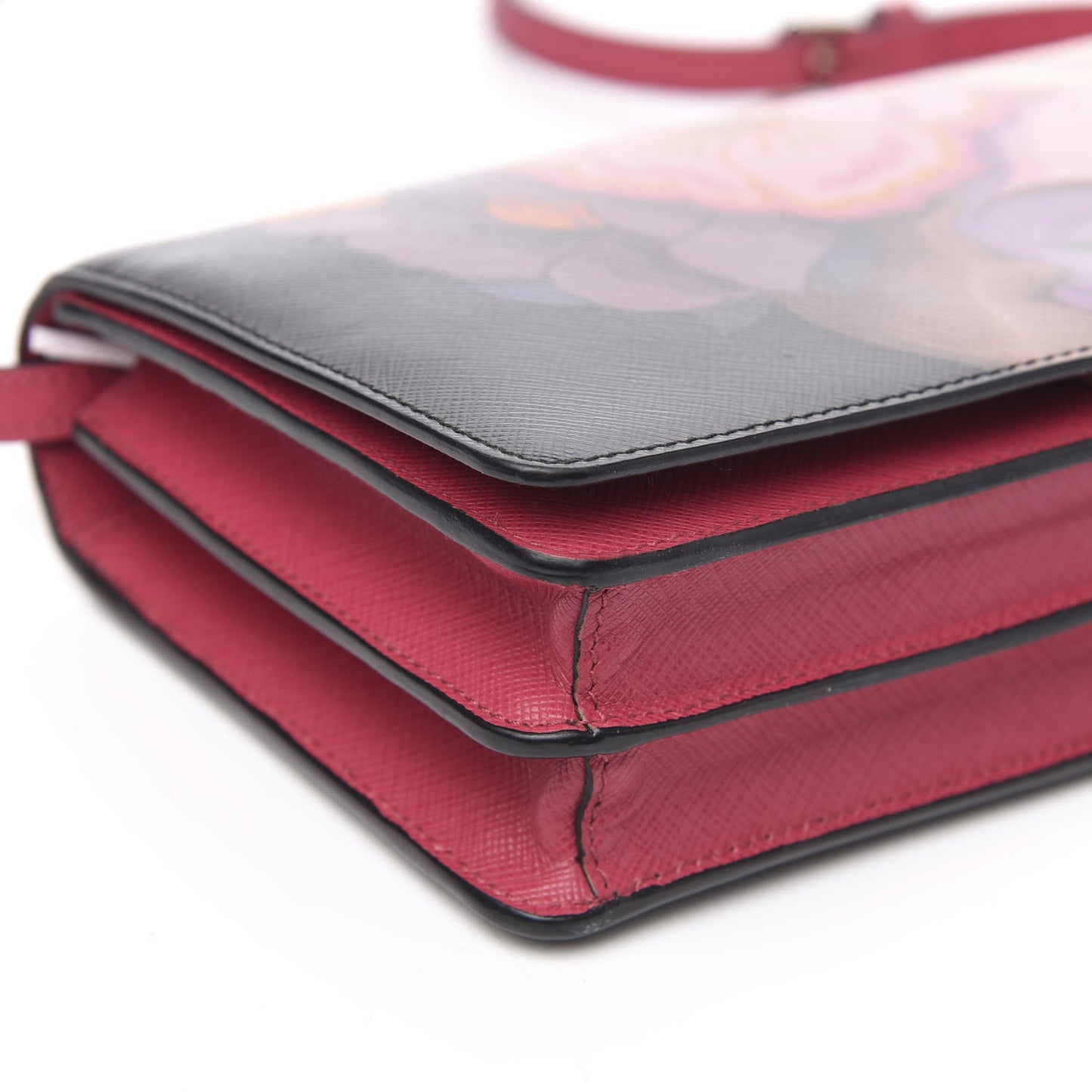 Saffiano Lisa Print Crossbody Bag