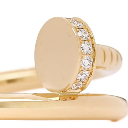 Cartier 18K Yellow Gold Diamond Juste Un Clou Ring 53 6.25 4 of 6
