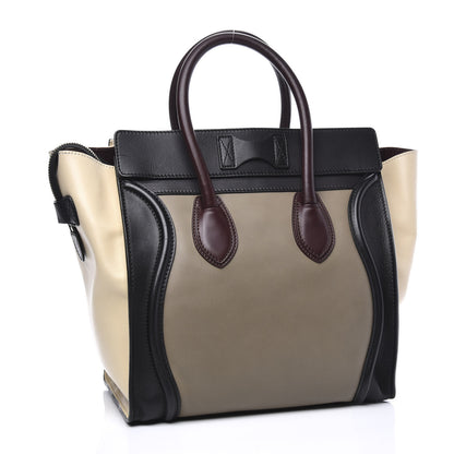 Celine Smooth Calfskin Mini Tri-Color Luggage Grey 2 of 10