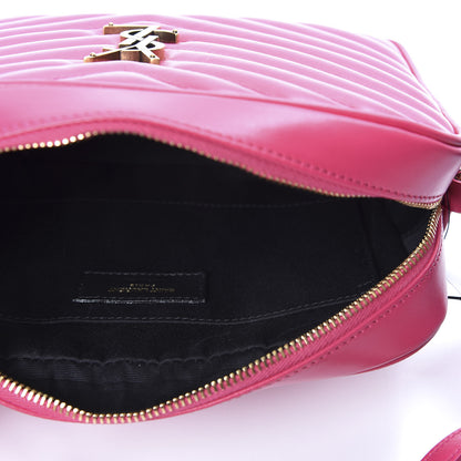 Saint Laurent Calfskin Matelasse Monogram Lou Camera Bag Fresh Fuxia 4 of 9