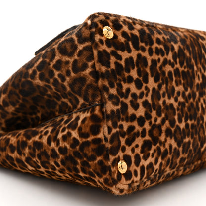 Prada Calf Hair Leopard Print Shoulder Bag Avorio 8 of 11