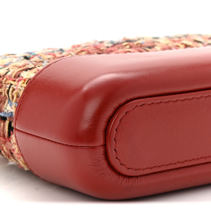 Chanel Tweed Calfskin Small Gabrielle Clutch With Chain Red 9 of 10