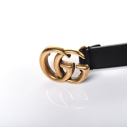 Gucci Calfskin Double G 20mm Belt 75 30 Black 5 of 8