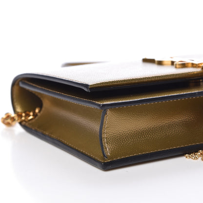 Saint Laurent Grain De Poudre Kate Monogram Tassel Chain Wallet Brome 8 of 10