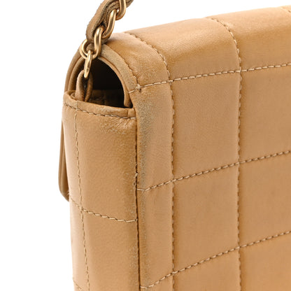Chanel Lambskin East West Chocolate Bar Flap Beige 15 of 18
