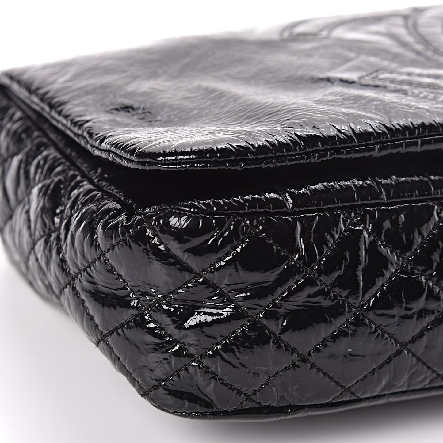 Vinyl Medium Rock and Chain Flap Black