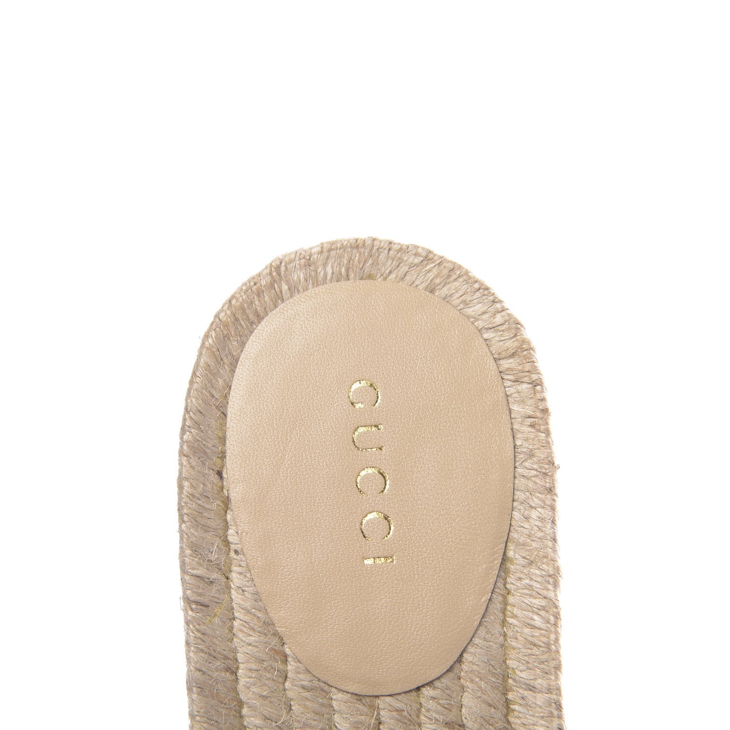 Gucci Straw Elaphe Matelasse GG Marmont Espadrille Slippers 37 Natural Cream Brown 6 of 12