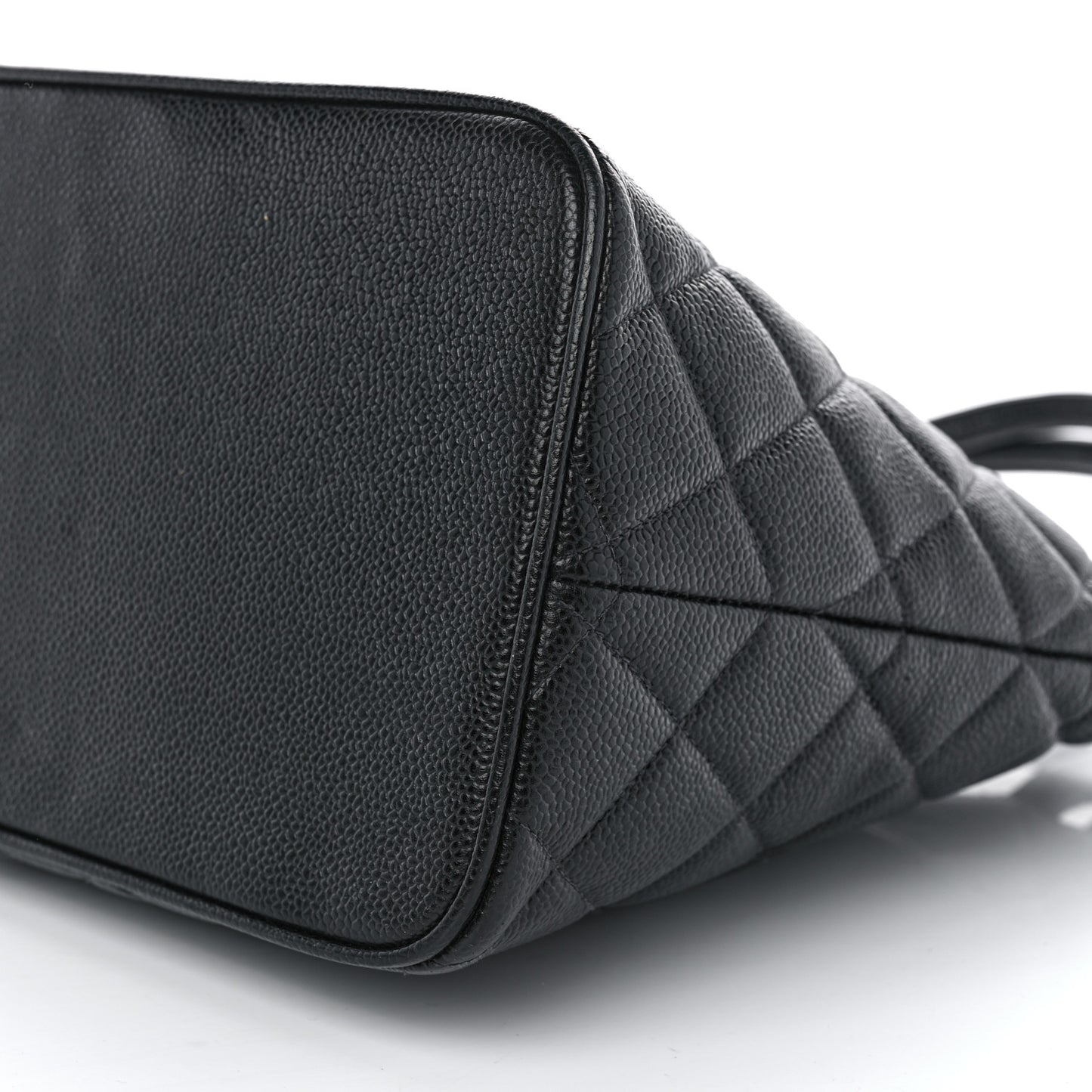 Caviar Quilted Medallion Tote Black