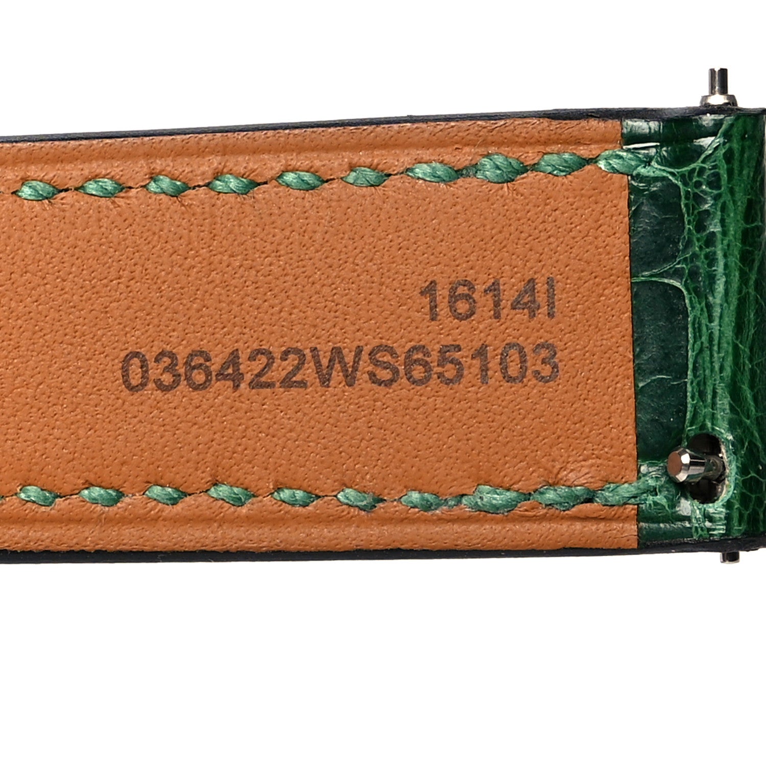 Hermes Shiny Alligator Heure H 21mm Watch Strap Vert Moyen 5 of 6
