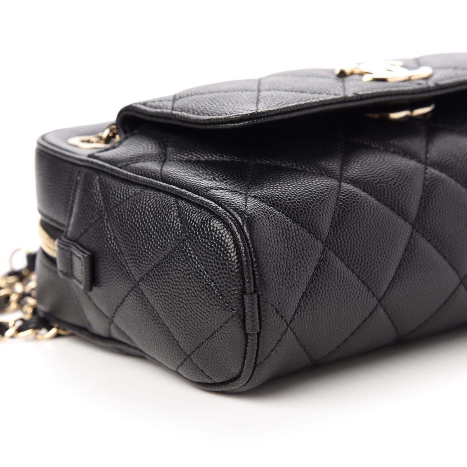 Chanel Caviar Quilted Small In & Out Camera Case Black 6 of 12