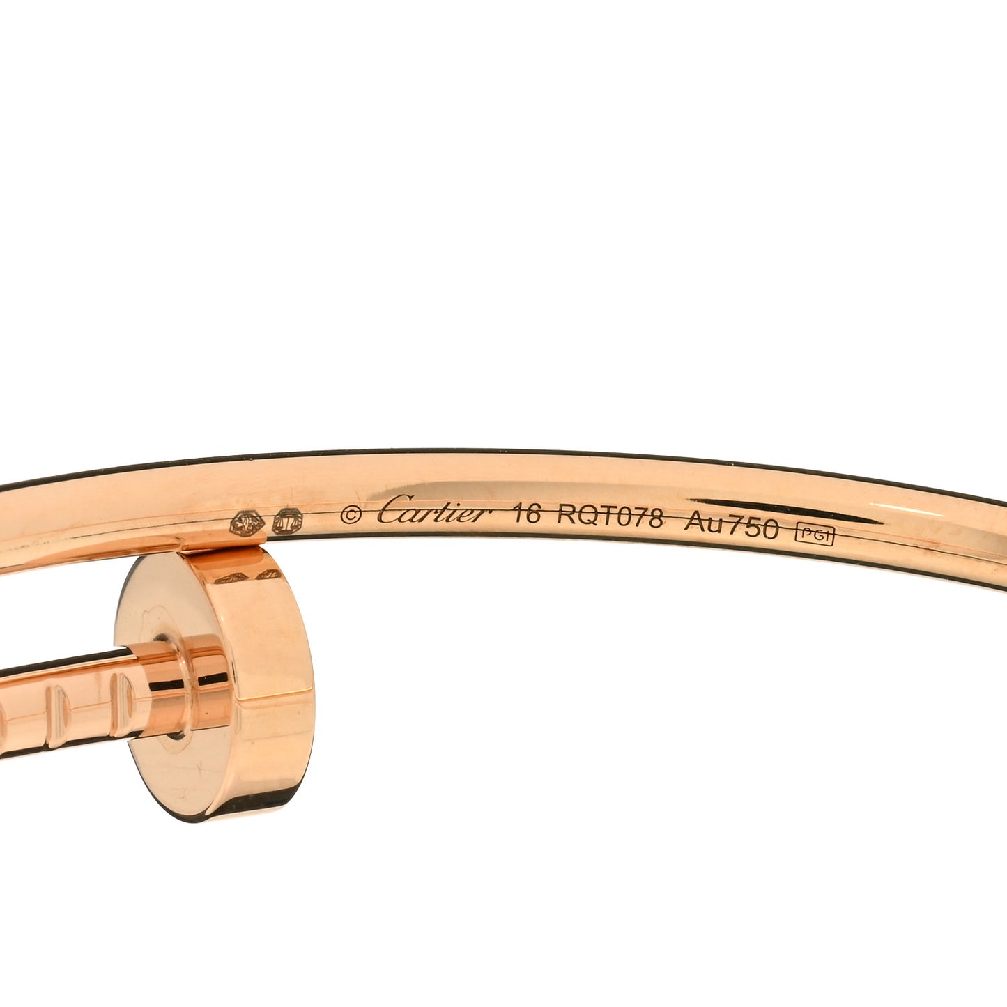 18K Pink Gold Small Juste Un Clou Bracelet 16