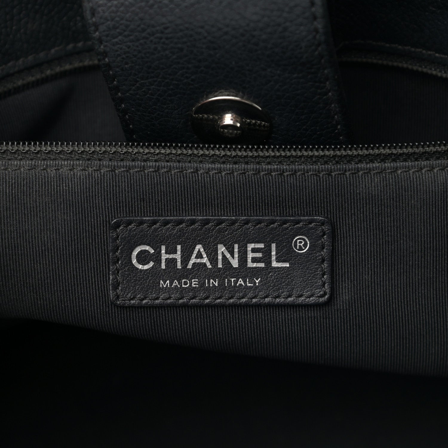 Chanel Calfskin Small Cerf Executive Shopper Tote Black 6 of 18