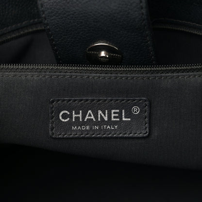 Chanel Calfskin Small Cerf Executive Shopper Tote Black 6 of 18