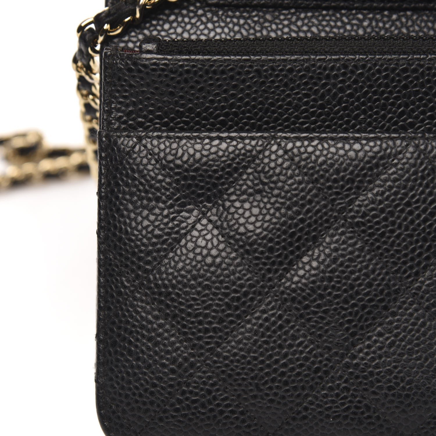 Chanel Caviar Quilted Wallet On Chain WOC Black 13 of 13
