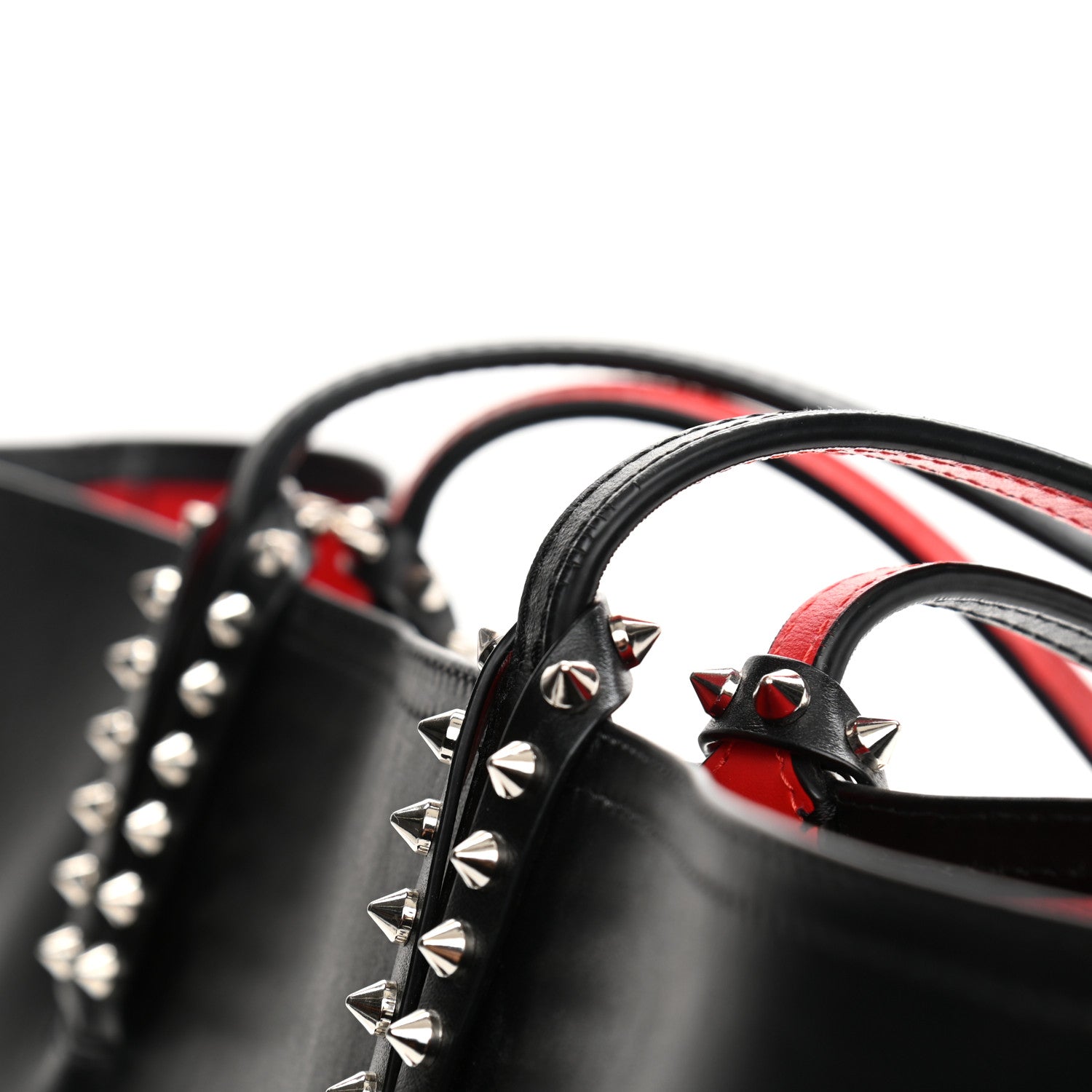 Christian Louboutin Calfskin In Love East West Cabata Tote Black Multicolor 16 of 17