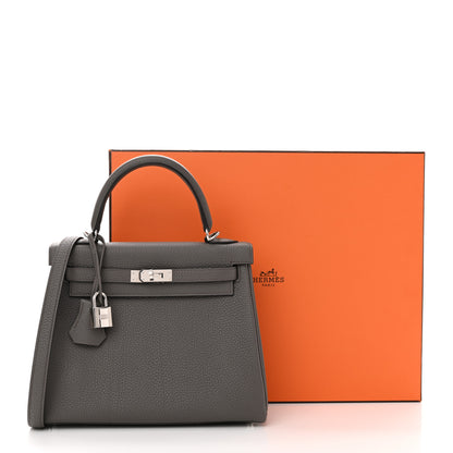 Hermes Togo Kelly Retourne 25 Etain 11 of 11