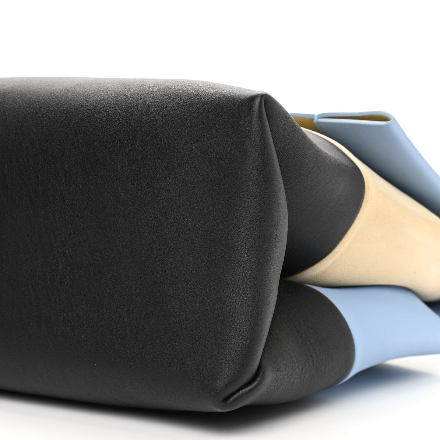 Calfskin Suede All Soft Shoulder Bag Blue Lavender