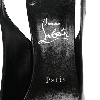 Christian Louboutin Calfskin Condora Sling 100 Pumps 38.5 Black 8 of 8