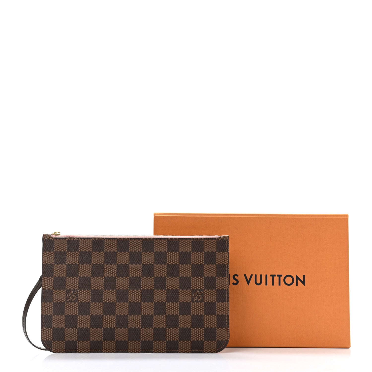 Louis Vuitton Damier Ebene Neverfull MM GM Pochette Rose Ballerine 7 of 7
