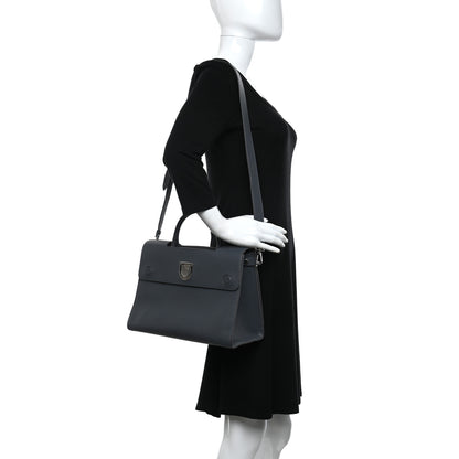 Christian Dior Grained Calfskin Diorever Flap Grey 2 of 9