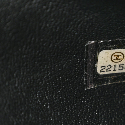 Chanel Lambskin Quilted 3 Pocket Accordion Flap Black 7 of 10