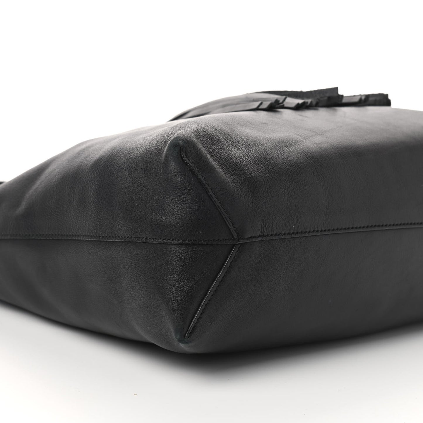 Calfskin Park Avenue Horsebit Small Tote Black