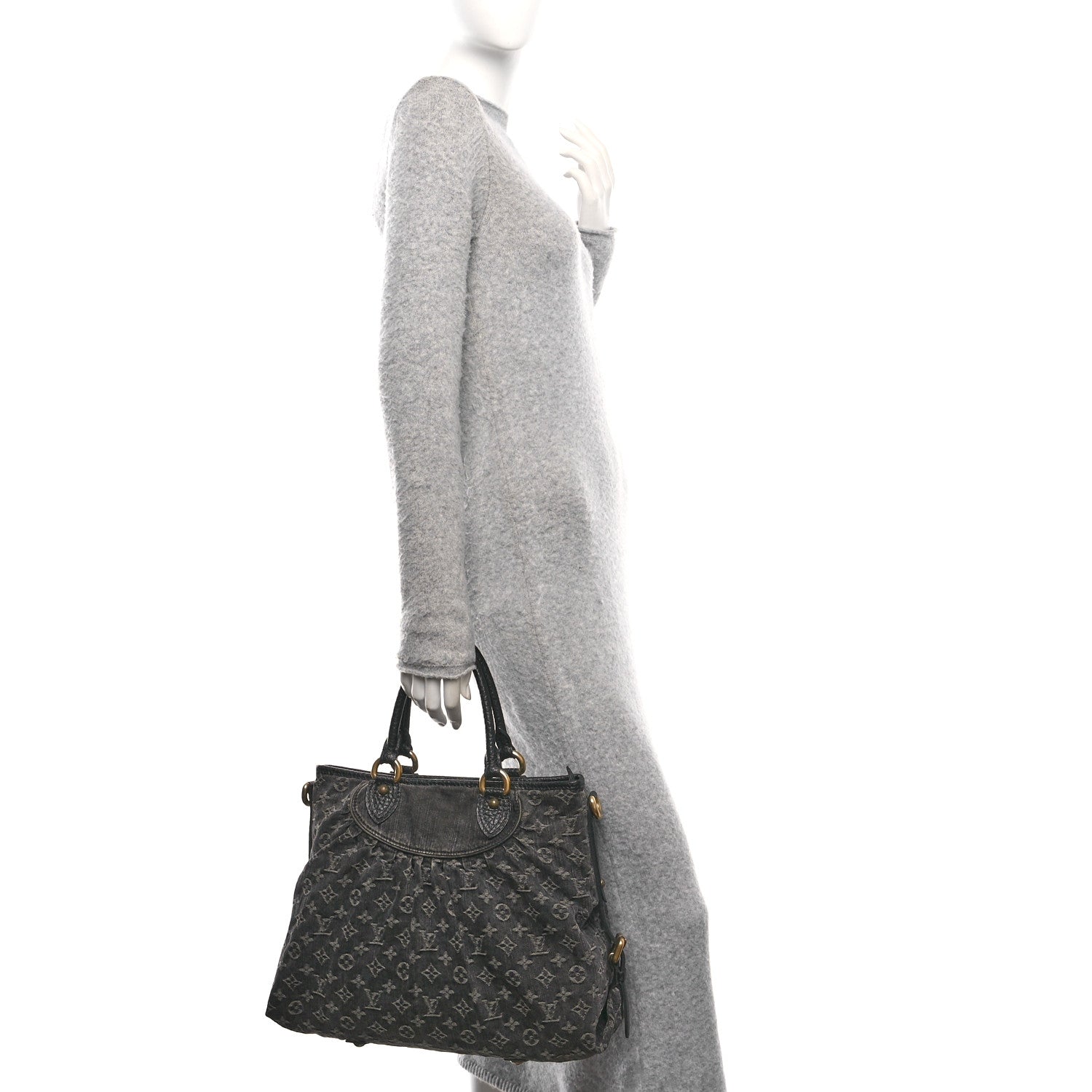 Louis Vuitton Denim Neo Cabby GM Black 2 of 9