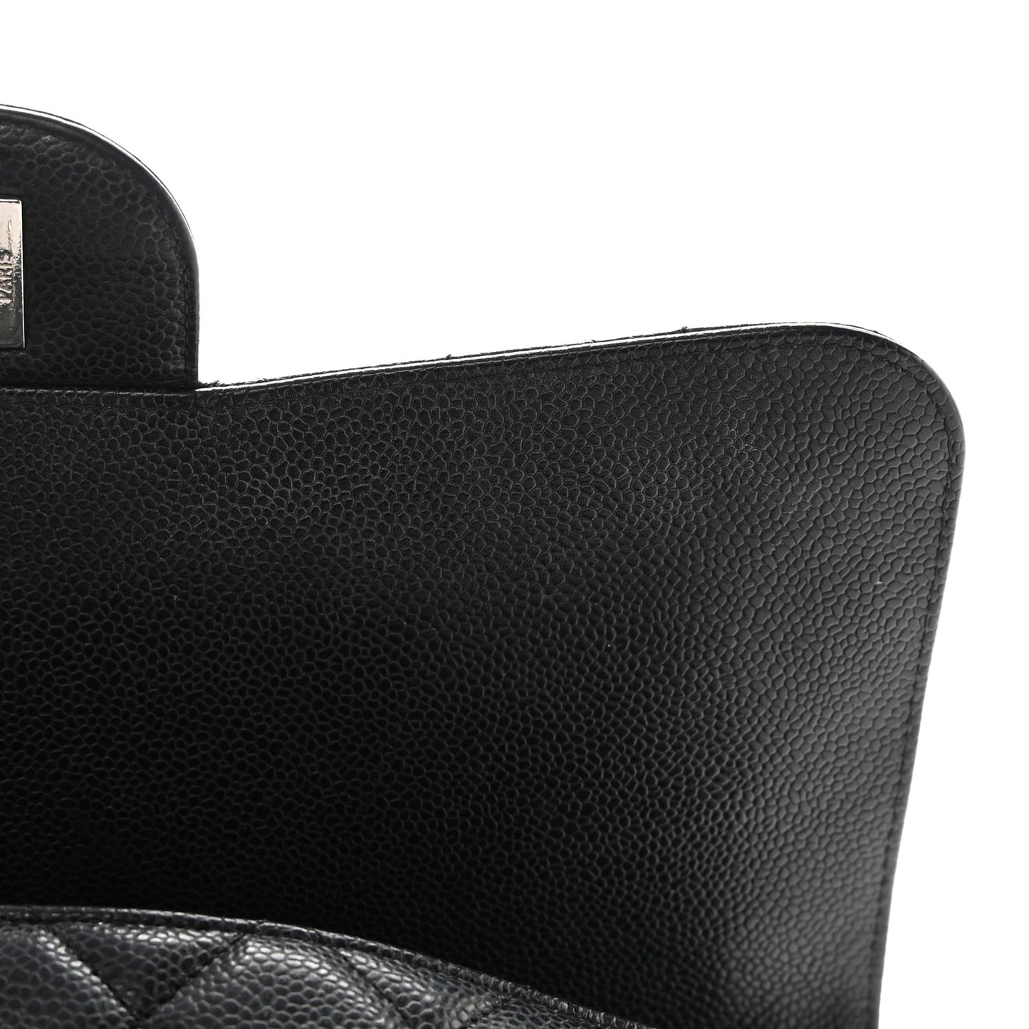 Caviar Quilted Jumbo Single Flap Black