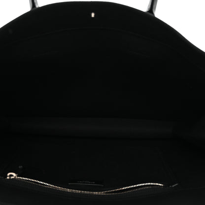 Saint Laurent Linen Calfskin Rive Gauche Tote Black 5 of 10