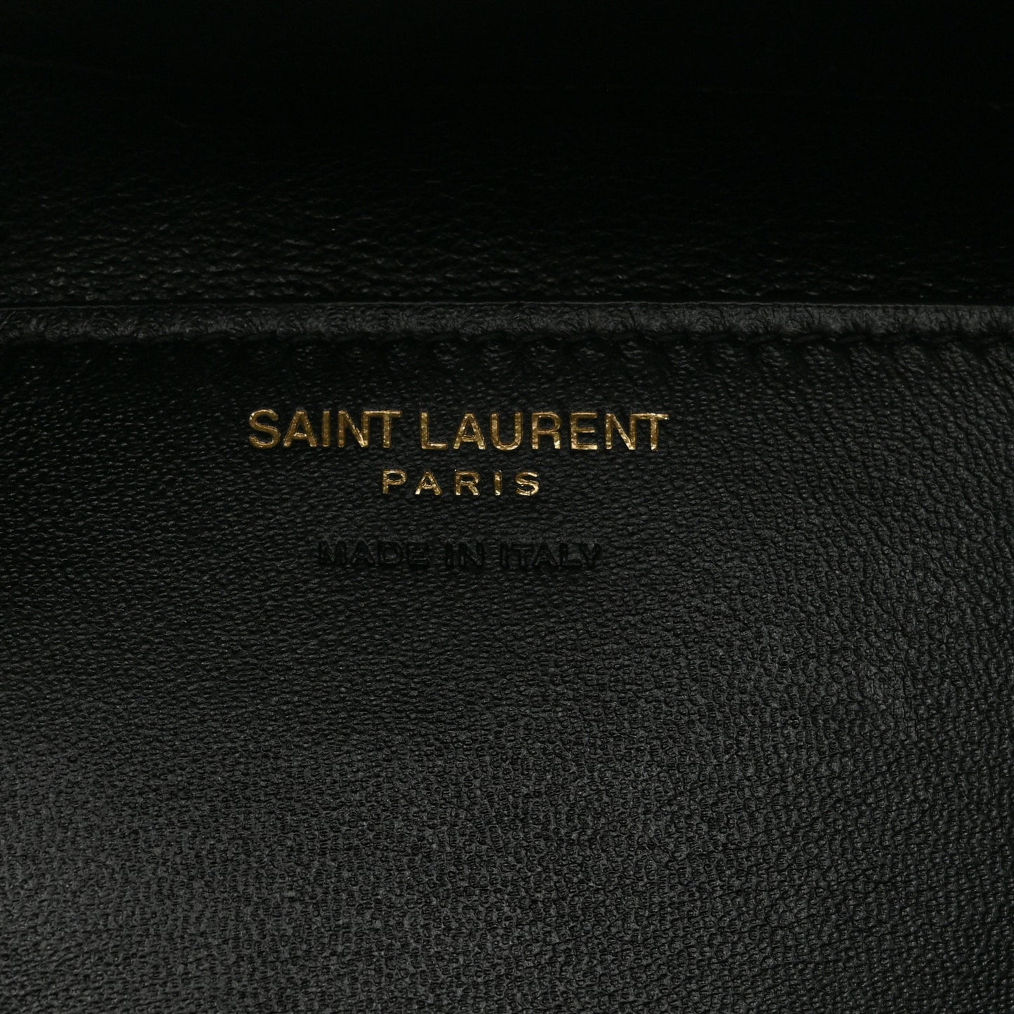 Lambskin Small Cassandre Envelope Pouch Black