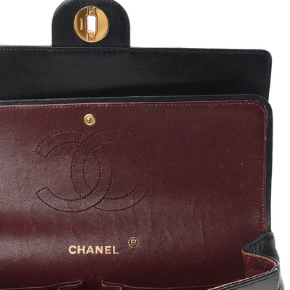 Chanel Lambskin Quilted Medium Double Flap Bijoux Chain Black 10 of 12