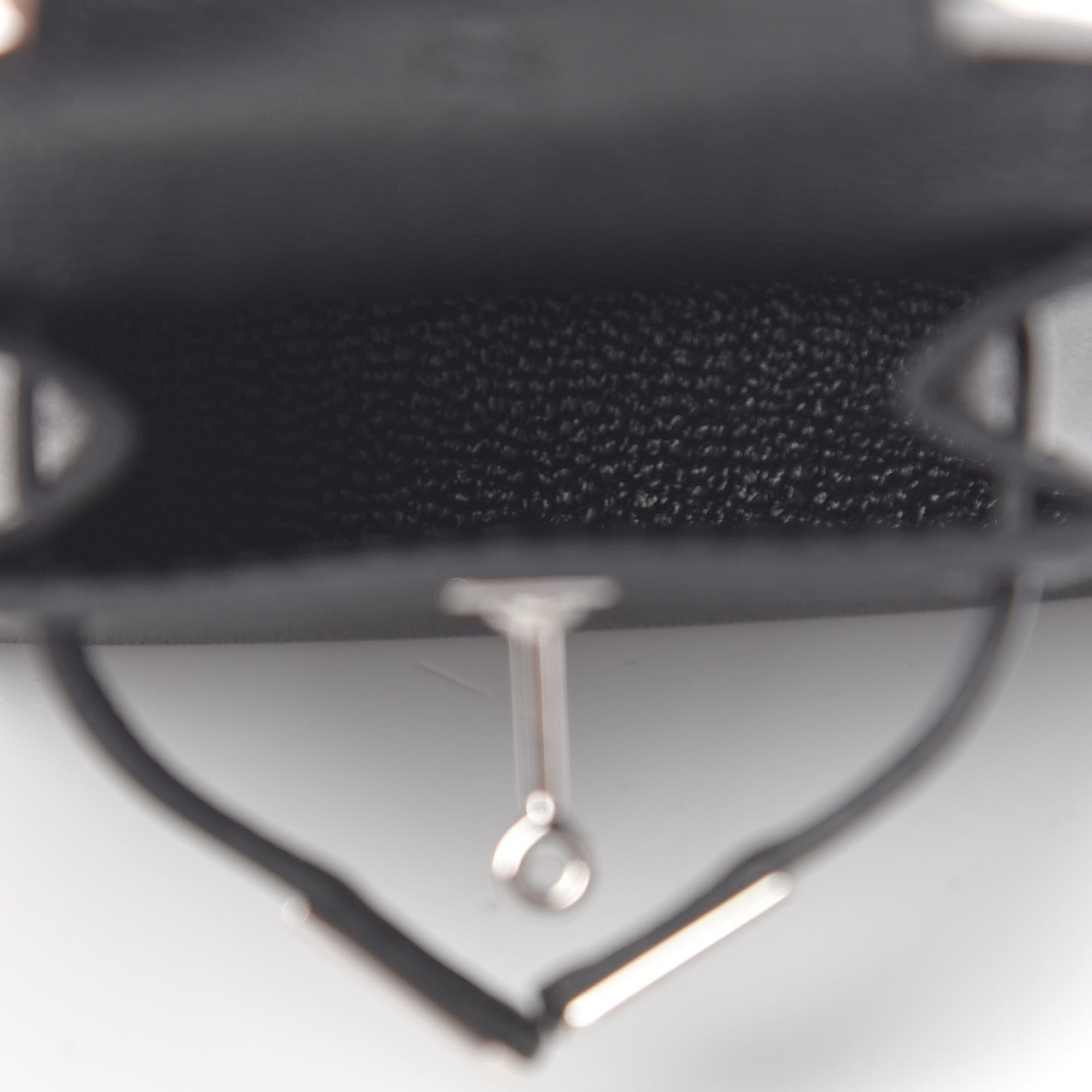 Hermes Tadelakt Mini Kelly Twilly Bag Charm Black 4 of 7