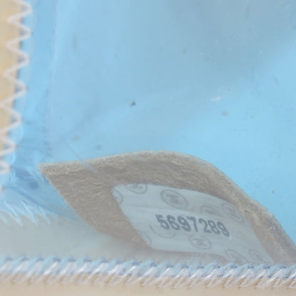 Chanel Vinyl Naked Patchwork Medium Flap Blue Beige 7 of 8