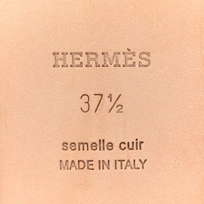 Hermes Epsom Oran Sandals 37.5 Orange Poppy 6 of 13