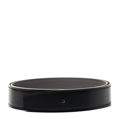 Hermes Box Togo 32mm Belt Strap 90 Black Etain 1 of 3