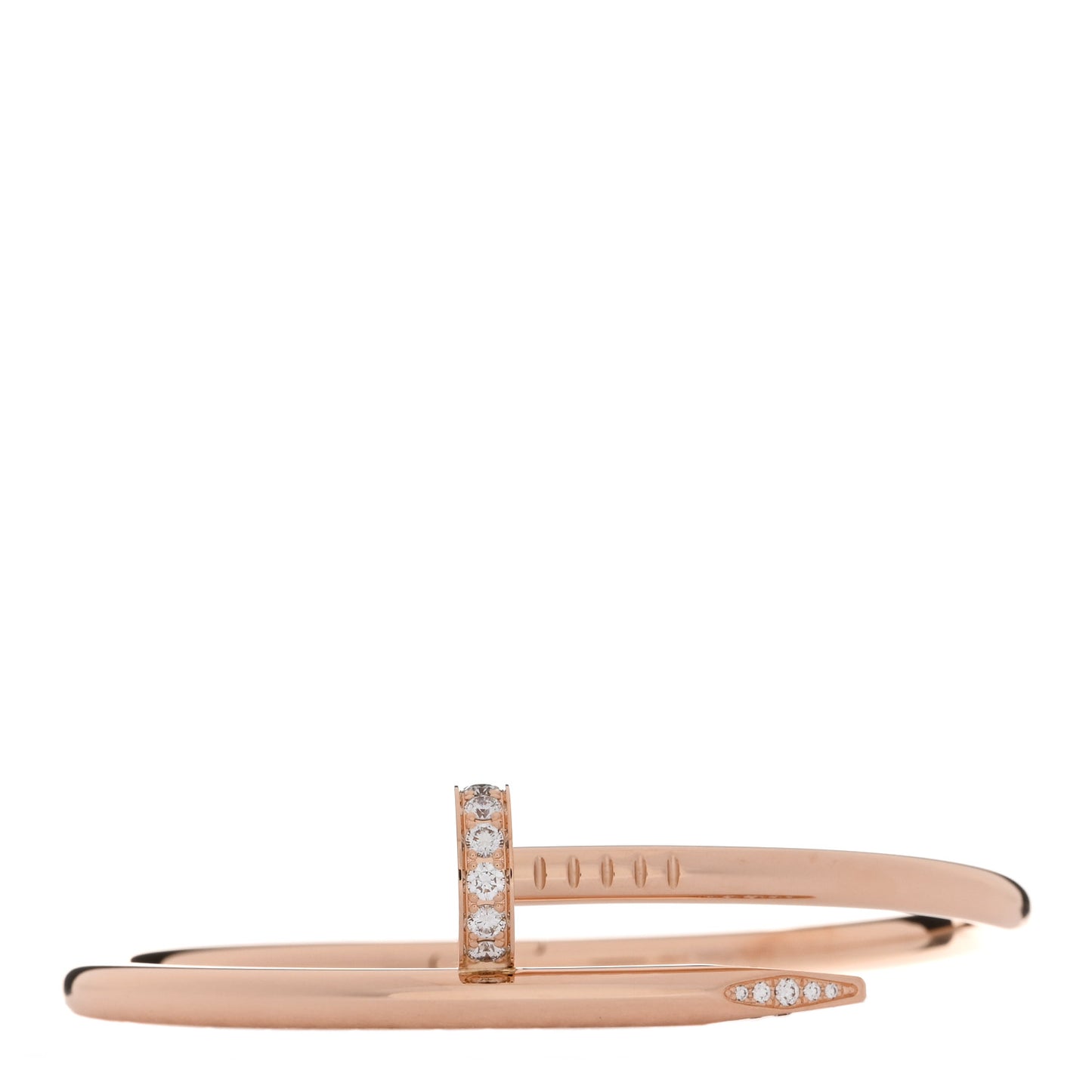 18K Pink Gold Diamond Juste Un Clou Bracelet 15