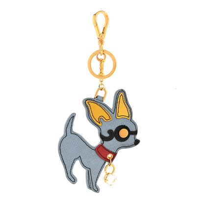 Prada Metal Saffiano Dog Bag Charm Multicolor 1 of 6