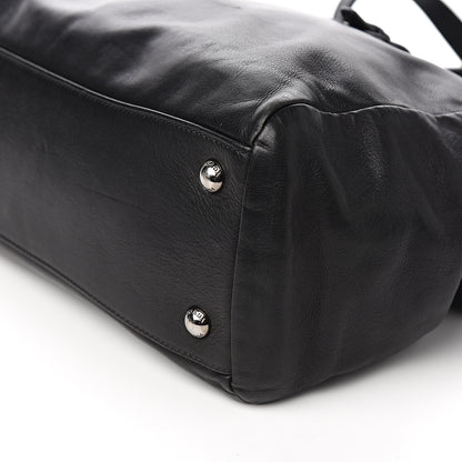 Prada Vitello Shine Bauletto Black 8 of 9